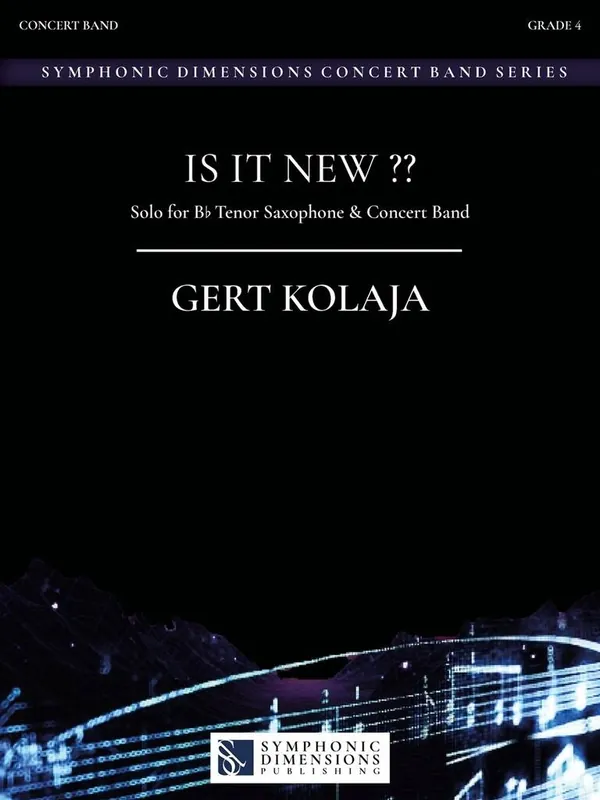Mega-Angebot Kolaja Is it New? Tenor Saxophone Solo Concert Band SDP386-25-02