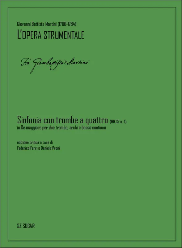 Sichere Zahlung Martini Sinfonia con Trombe e Quattro (HH.32 N.4) ESZ01389200