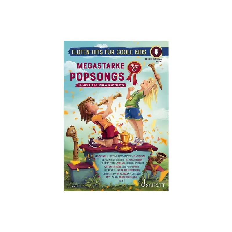 Meistverkauft Megastarke Popsongs Best Of 1-2 Sopran-Blockflöten Audio ED23245