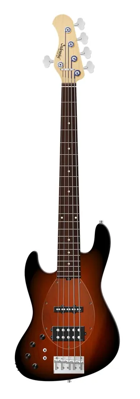 Sadowsky MetroLine 21-Fret Vintage M/J Bass, Red Alder Body, Morado Fingerboard, 5-String, Lefthand - Almond Sunburst Transparent Satin Markenware