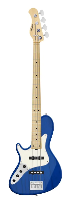 Kostenloser Versand Sadowsky MetroLine 24-Fret Vintage Single Cut Bass, Swamp Ash Body, Maple Fingerboard, 4-String, Lefthand - Ocean Blue Transparent Satin