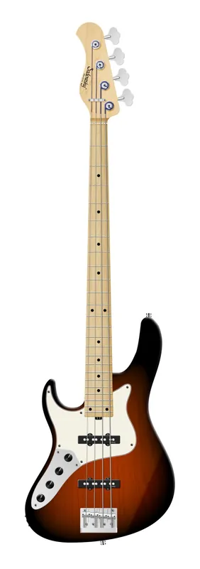 Geprüft Sadowsky MetroLine 24-Fret Vintage J/J Bass, Swamp Ash Body, Maple Fingerboard, 4-String, Lefthand - Almond Sunburst Transparent Satin
