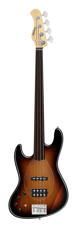 Sadowsky MetroLine 21-Fret Vintage M/J Bass, Red Alder Body, Tigerstripe Ebony Fingerboard, 4-String, Fretless, Lefthand - '59 Burst Transparent High Polish Direktkauf