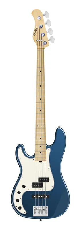 Sadowsky MetroLine 21-Fret Hybrid P/J Bass, Swamp Ash Body, Maple Fingerboard, 4-String, Lefthand - Solid Dark Lake Placid Blue Metallic High Polish Echt