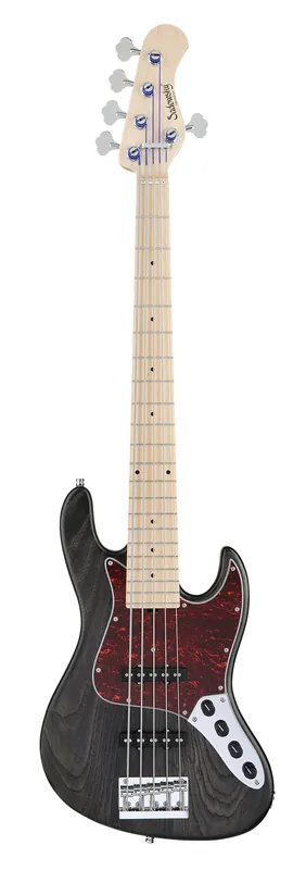Sadowsky MetroLine 21-Fret Vintage J/J Bass, Swamp Ash Body, Maple Fingerboard, 5-String - Nirvana Black Transparent Satin Neuheit