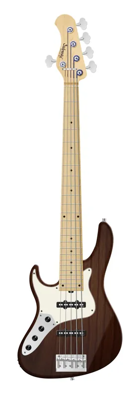 Sonderaktion Sadowsky MetroLine 24-Fret Vintage J/J Bass, Swamp Ash Body, Maple Fingerboard, 5-String, Lefthand - Antique Tobacco Transparent Satin