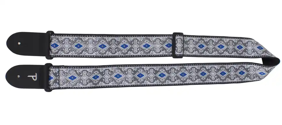 Perri's 7277 Jacquard Gurt, blue/silver pattern Garantierte Lieferung