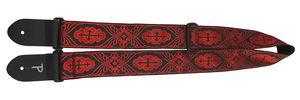 Perri's 7071 Jacquard Gurt, red crosses Sale