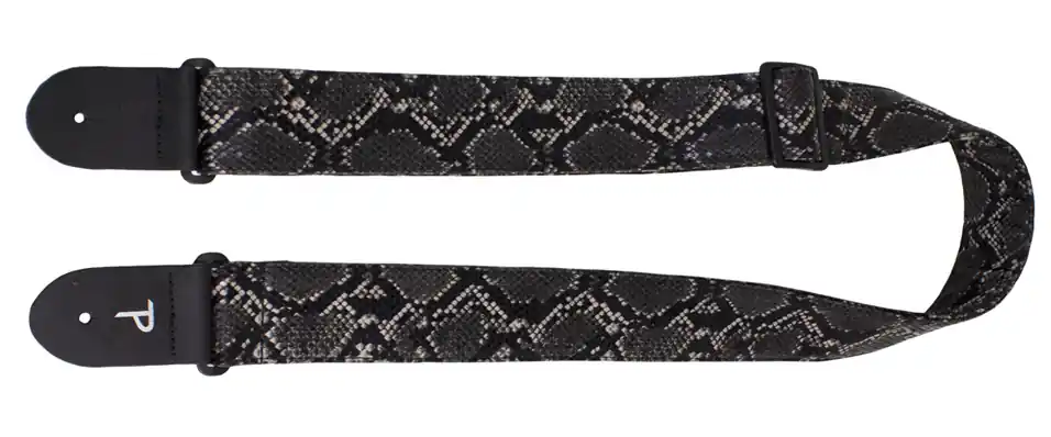 Perri's 7555 Faux Snake Skin Gurt, black Echt