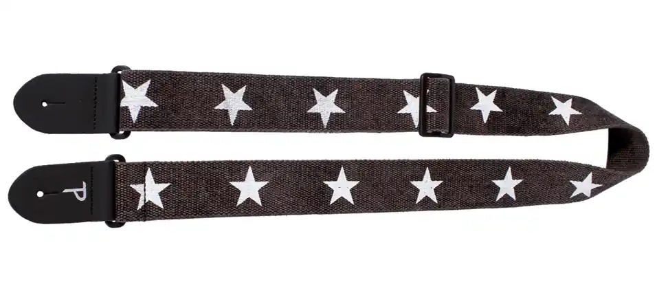 Perri's 6528 Deluxe Cotton Gurt, stars on grey Rabatt