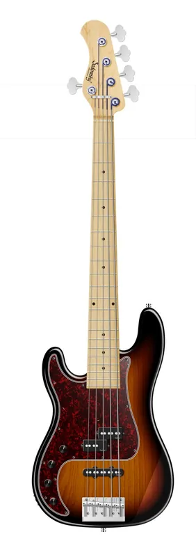 Sonderaktion Sadowsky MetroLine 21-Fret Hybrid P/J Bass, Solidbody, Swamp Ash Body, Maple Fingerboard, 5-String, Lefthand - '59 Burst Transparent High Polish