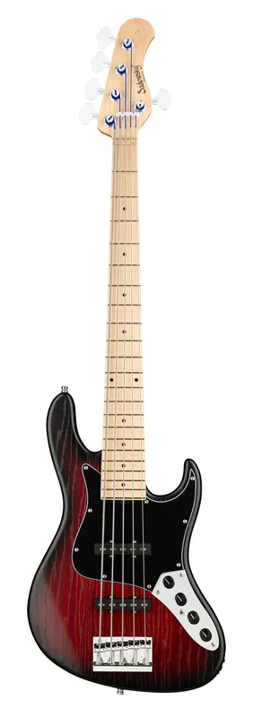 Sadowsky MetroLine 22-Fret Will Lee Artist Line Bass, Swamp Ash Body, Maple Fingerboard, 5-String - Burgundy Blackburst Transparent Satin Jetzt Bestellen