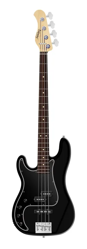 Sadowsky MetroLine 21-Fret Hybrid P/J Bass, Red Alder Body, Morado Fingerboard, 4-String, Lefthand - Solid Black Satin Sichere Zahlung
