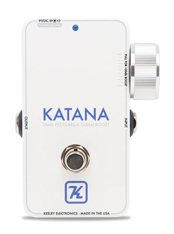 Keeley Katana Clean Boost - "Throwback White" Edition Top-Seller