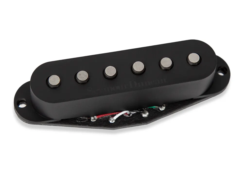 Direktkauf Seymour Duncan Hot Chicken Strat - Neck / Middle Pickup - Black