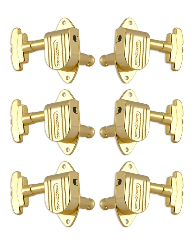 Grover 151G Full Size Imperial Machine Heads - Guitar Machine Heads, 3 + 3 - Gold Meistverkauft