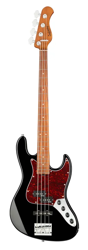 Sadowsky MetroExpress 21-Fret Hybrid P/J Bass, Morado Fingerboard, 4-String - Solid Black High Polish Gratis Versand