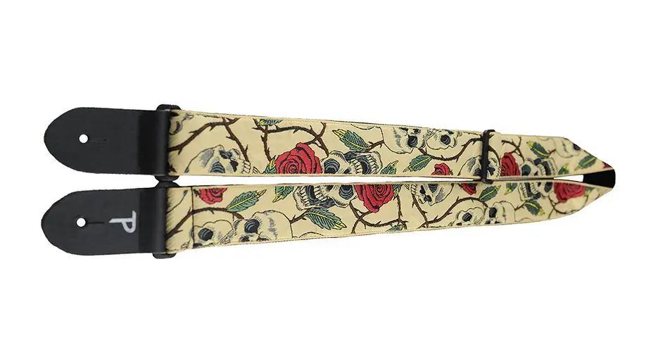Preisknaller Perri's 6538 Jacquard Gurt, skulls and roses