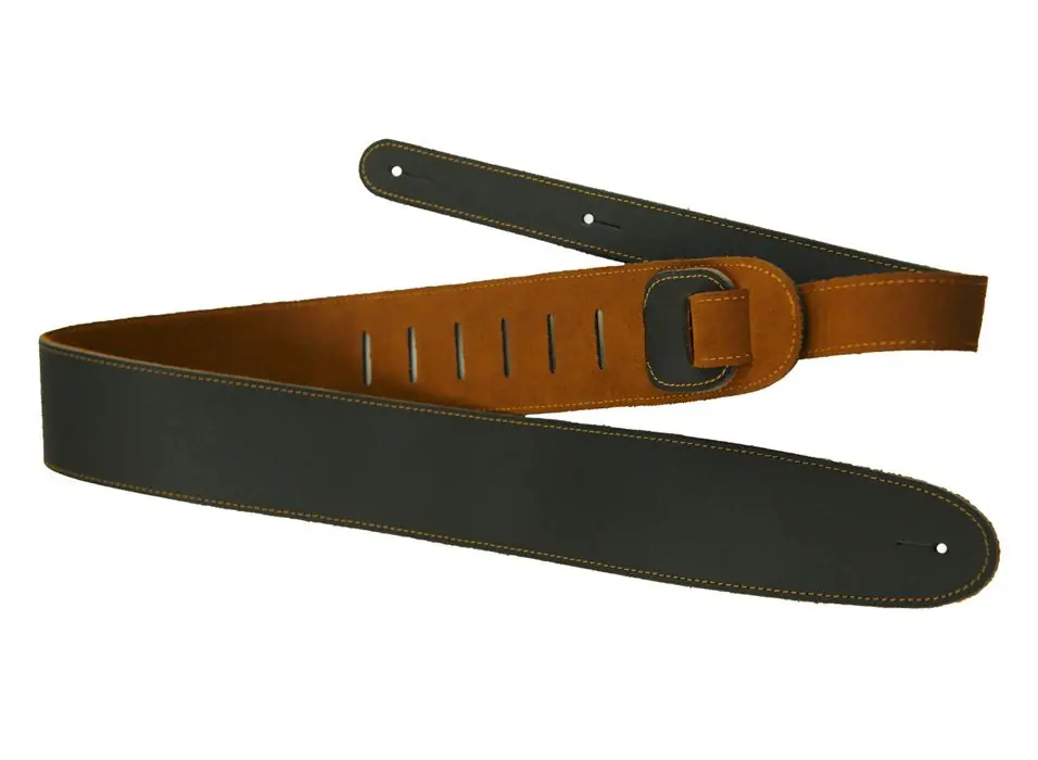 Echt Perri's 6626 Glatt- und Wildleder Gurt, black/natural