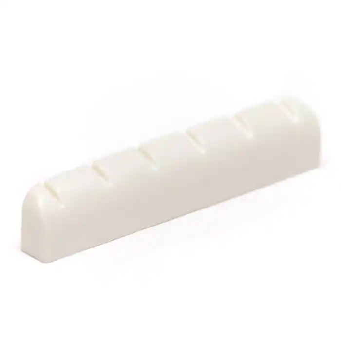 Neue Kollektion TUSQ XL PQL-1728-00 - Slotted Guitar Nut, (43,57 x 5,13 mm) - Acoustic / Electric, Rounded, Flat