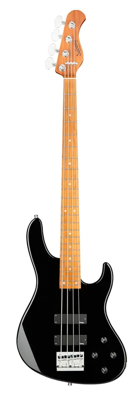 Nur Heute Sadowsky MetroExpress 24-Fret Modern Bass, Roasted Maple Fingerboard, 4-String - Solid Black High Polish