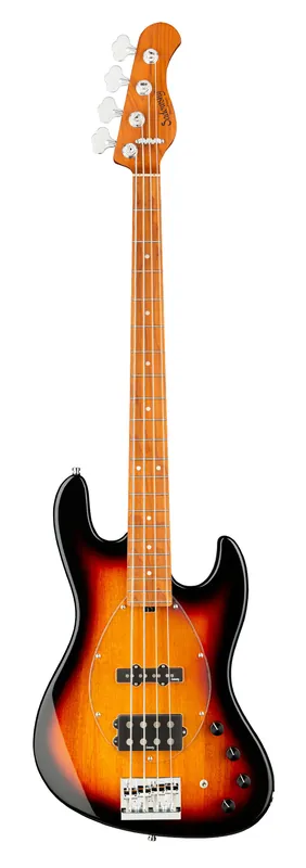 Sadowsky MetroExpress 21-Fret Vintage M/J Bass, Roasted Maple Fingerboard, 4-String - Tobacco Sunburst Transparent High Polish Neu