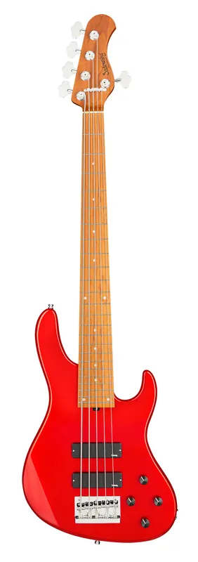 Sadowsky MetroExpress 24-Fret Modern Bass, Roasted Maple Fingerboard, 5-String - Solid Candy Apple Red Metallic High Polish Rabatt
