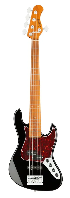Neu Im Sortiment Sadowsky MetroExpress 21-Fret Hybrid P/J Bass, Roasted Maple Fingerboard, 5-String - Solid Black High Polish