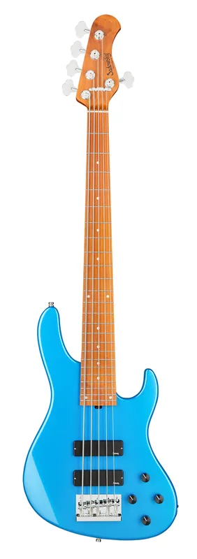 Sonderangebot Sadowsky MetroExpress 24-Fret Modern Bass, Roasted Maple Fingerboard, 5-String - Solid Ocean Blue Metallic High Polish