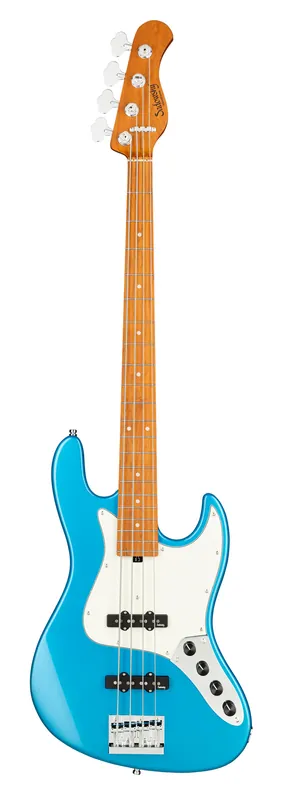 Neu Sadowsky MetroExpress 21-Fret Vintage J/J Bass, Roasted Maple Fingerboard, 4-String - Solid Ocean Blue Metallic High Polish