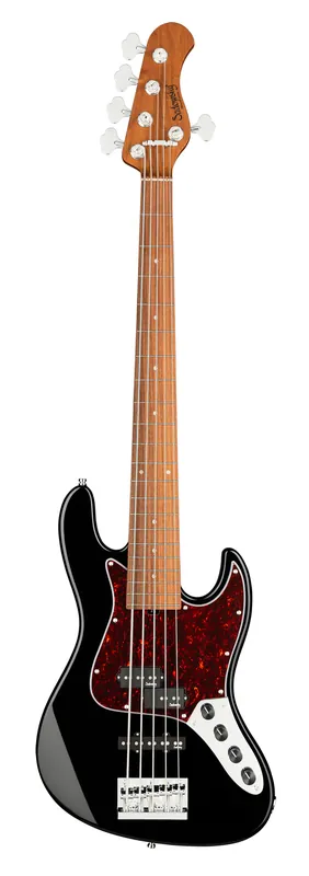 Online Kaufen Sadowsky MetroExpress 21-Fret Hybrid P/J Bass, Morado Fingerboard, 5-String - Solid Black High Polish