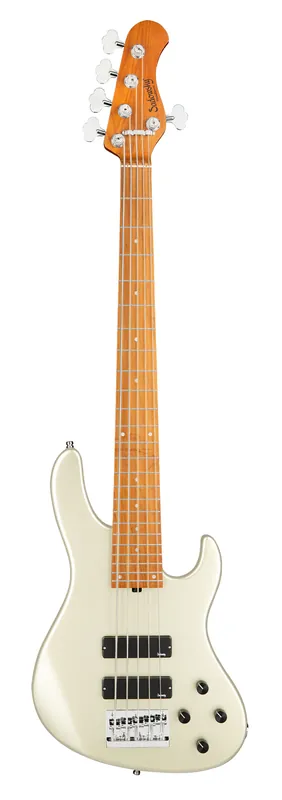 Top-Preis Sadowsky MetroExpress 24-Fret Modern Bass, Roasted Maple Fingerboard, 5-String - Solid Champagne Metallic High Polish