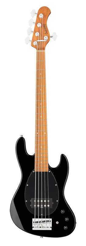 Garantierte Lieferung Sadowsky MetroExpress 21-Fret Vintage M Bass, Roasted Maple Fingerboard, 5-String - Solid Black High Polish