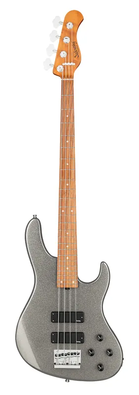 Sadowsky MetroExpress 24-Fret Modern Bass, Morado Fingerboard, 4-String - Solid Silver Metallic High Polish Preiswert