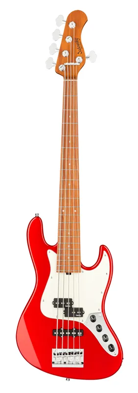 Sadowsky MetroExpress 21-Fret Hybrid P/J Bass, Morado Fingerboard, 5-String - Solid Candy Apple Red Metallic High Polish Garantierte Lieferung