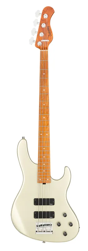 Kostenloser Rückversand Sadowsky MetroExpress 24-Fret Modern Bass, Roasted Maple Fingerboard, 4-String - Solid Champagne Metallic High Polish