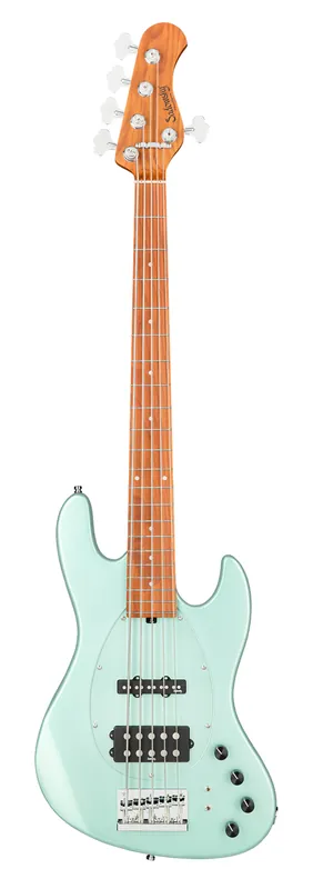 Sadowsky MetroExpress 21-Fret Vintage M/J Bass, Roasted Maple Fingerboard, 5-String - Solid Sage Green Metallic High Polish Knallerangebot