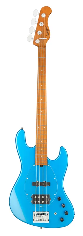 Kostenfreie Lieferung Sadowsky MetroExpress 21-Fret Vintage M/J Bass, Roasted Maple Fingerboard, 4-String - Solid Ocean Blue Metallic High Polish