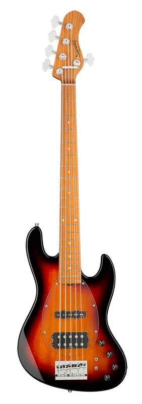 Top-Preis Sadowsky MetroExpress 21-Fret Vintage M/J Bass, Roasted Maple Fingerboard, 5-String - Tobacco Sunburst Transparent High Polish