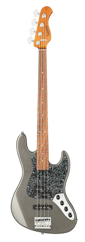 Sadowsky MetroExpress 21-Fret Hybrid P/J Bass, Morado Fingerboard, 4-String - Solid Silver Metallic High Polish Sonderangebot