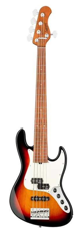 Sadowsky MetroExpress 21-Fret Hybrid P/J Bass, Morado Fingerboard, 5-String - Tobacco Sunburst Transparent High Polish Letzte Chance