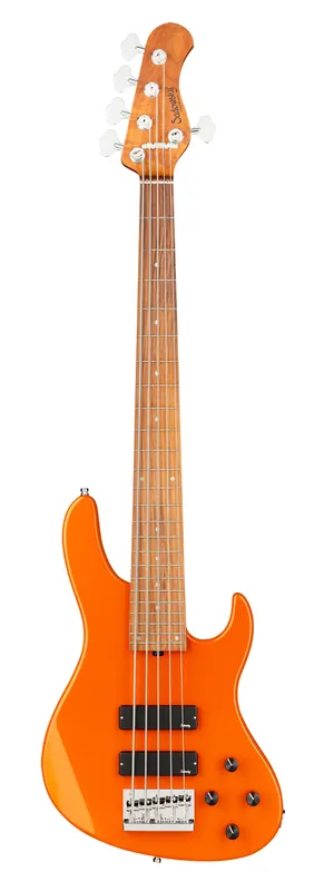 Sonderangebot Sadowsky MetroExpress 24-Fret Modern Bass, Morado Fingerboard, 5-String - Solid Candy Apple Orange Metallic High Polish