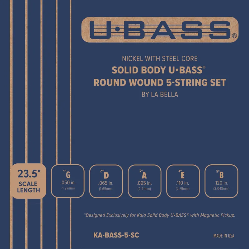 Jetzt Kaufen Kala U-Bass Solid Body Roundwound String Set, 5-String (by La Bella)