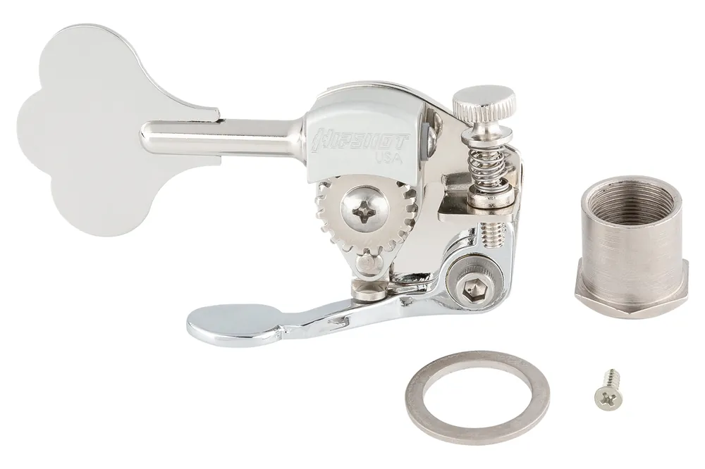 Sadowsky/Hipshot - Ultralite Bass Xtender, 1/2" Post, Clover Leaf Key, Lefthand - Chrome Sofort Bestellen