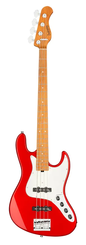 Sadowsky MetroExpress 21-Fret Vintage J/J Bass, Roasted Maple Fingerboard, 4-String - Solid Candy Apple Red Metallic High Polish Direktkauf