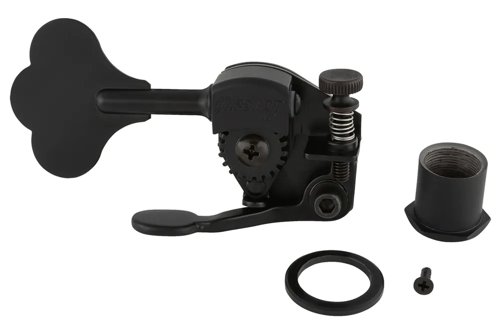 Knallerangebot Sadowsky/Hipshot - Ultralite Bass Xtender, 1/2" Post, Clover Leaf Key, Lefthand - Black