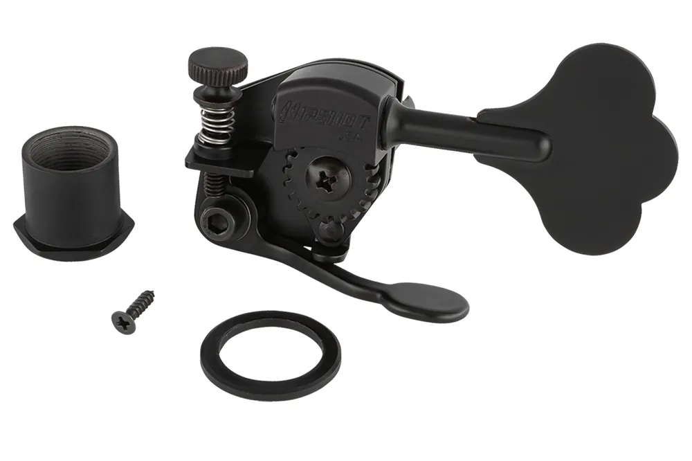 Sadowsky/Hipshot - Ultralite Bass Xtender, 1/2" Post, Clover Leaf Key - Black Neue Kollektion
