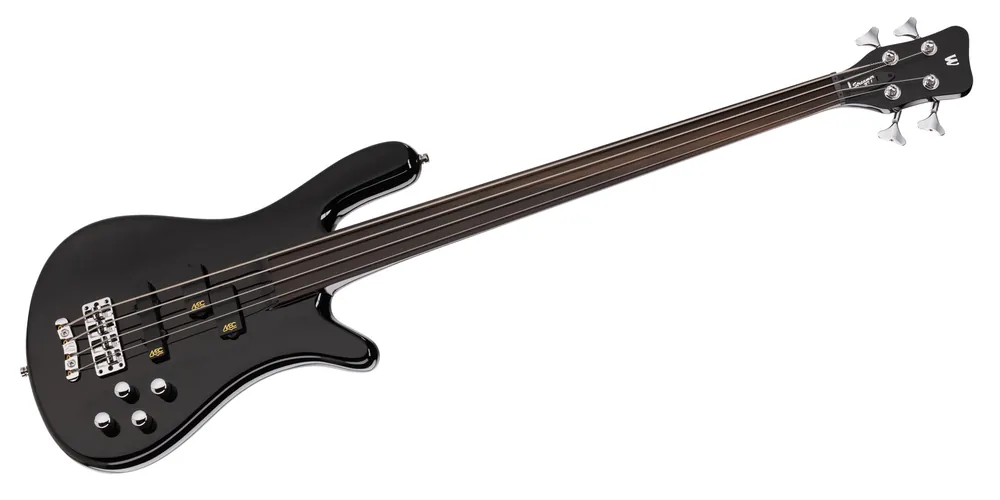 Warwick RockBass Streamer NT I, 4-String, Fretless - Solid Black High Polish Ausverkauf