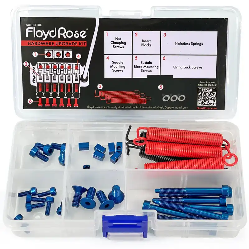 Floyd Rose FRUK1-SS-BL - Color Stainless Steel Hardware Upgrade Kit, Blue Bestseller