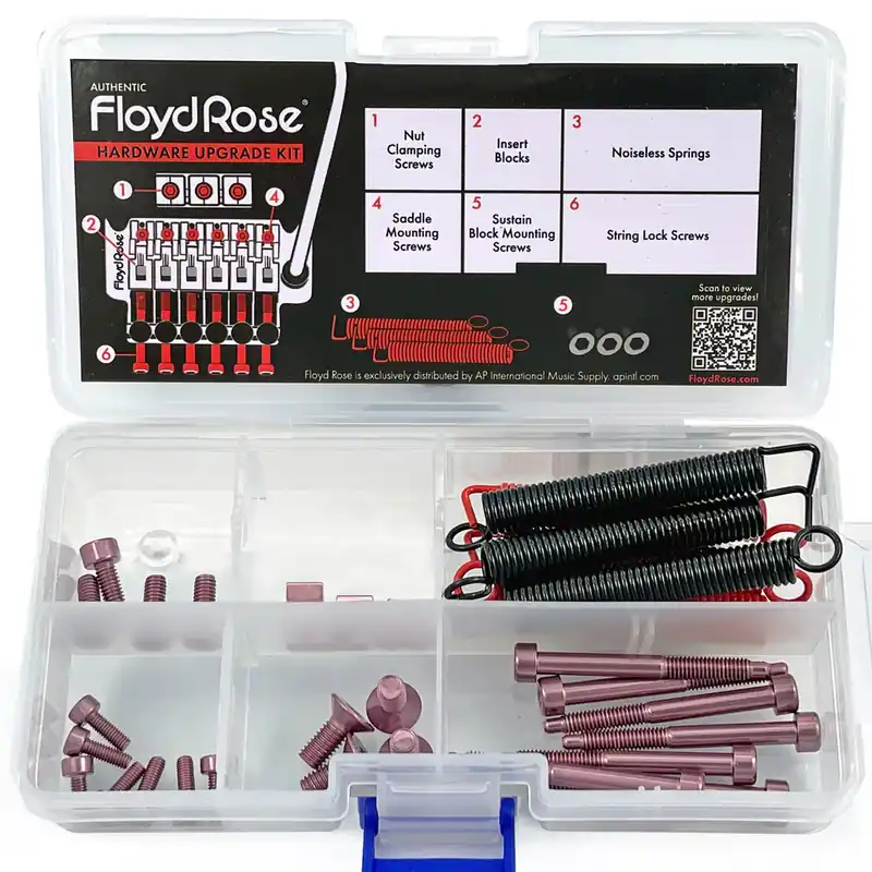 Floyd Rose FRUK1-SS-PK - Color Stainless Steel Hardware Upgrade Kit, Pink Direktkauf